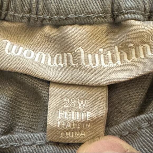 NWOT Woman Within gray straight leg casual chino pants size 28P
b39 - Picture 2 of 5